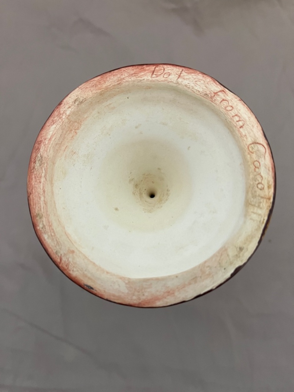 Decorative ceramic goblet - Picture 6 of 6